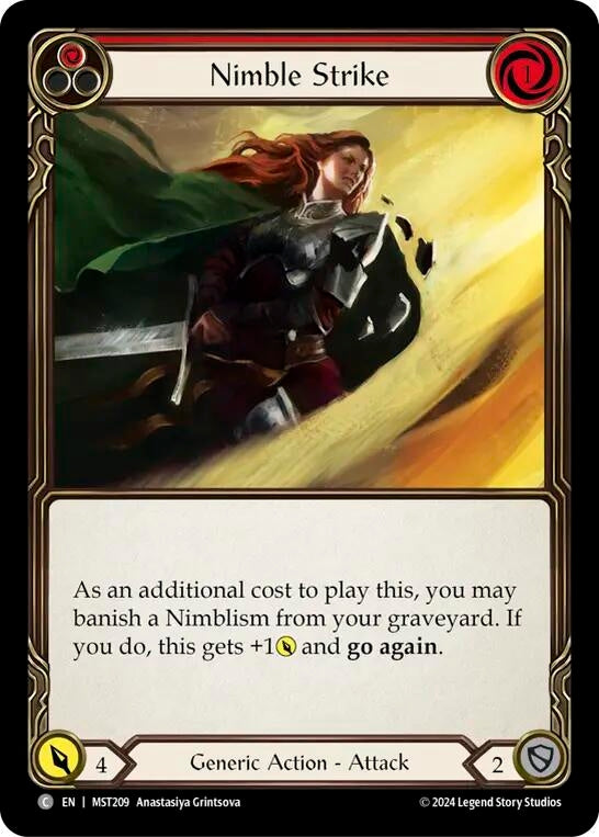 Nimble Strike (Red) (209) [MST] - Flesh and Blood TCG Single