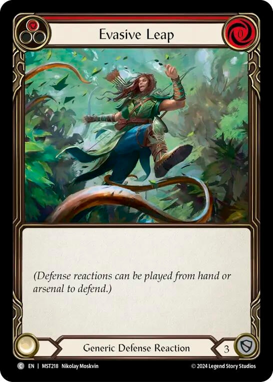 Evasive Leap (Red) (218) [MST] - Flesh and Blood TCG Single