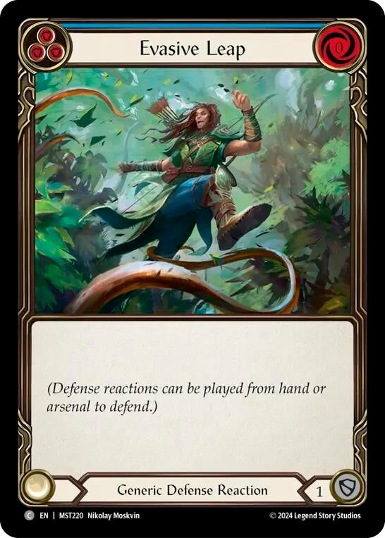 Evasive Leap (Blue) (220) [MST] - Flesh and Blood TCG Single