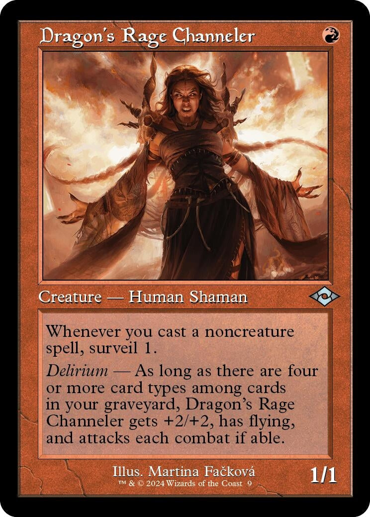 Dragon’s Rage Channeler (Retro Frame) (9) [MH2] - MTG Single
