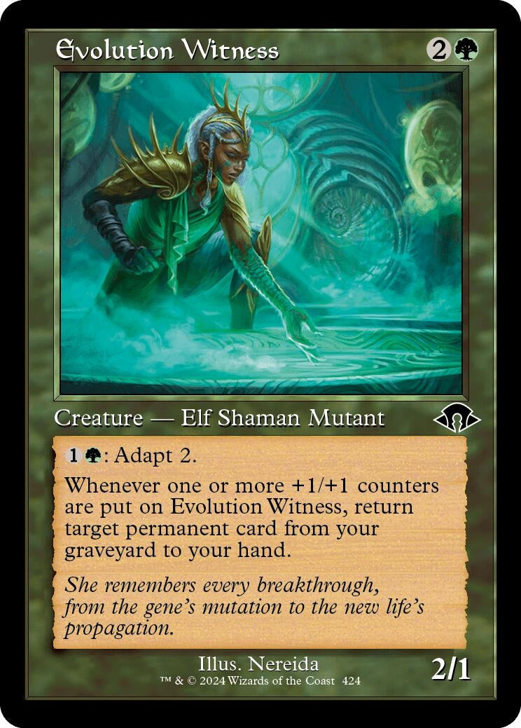 Evolution Witness (Retro Frame) (424) [MH3] - MTG Single