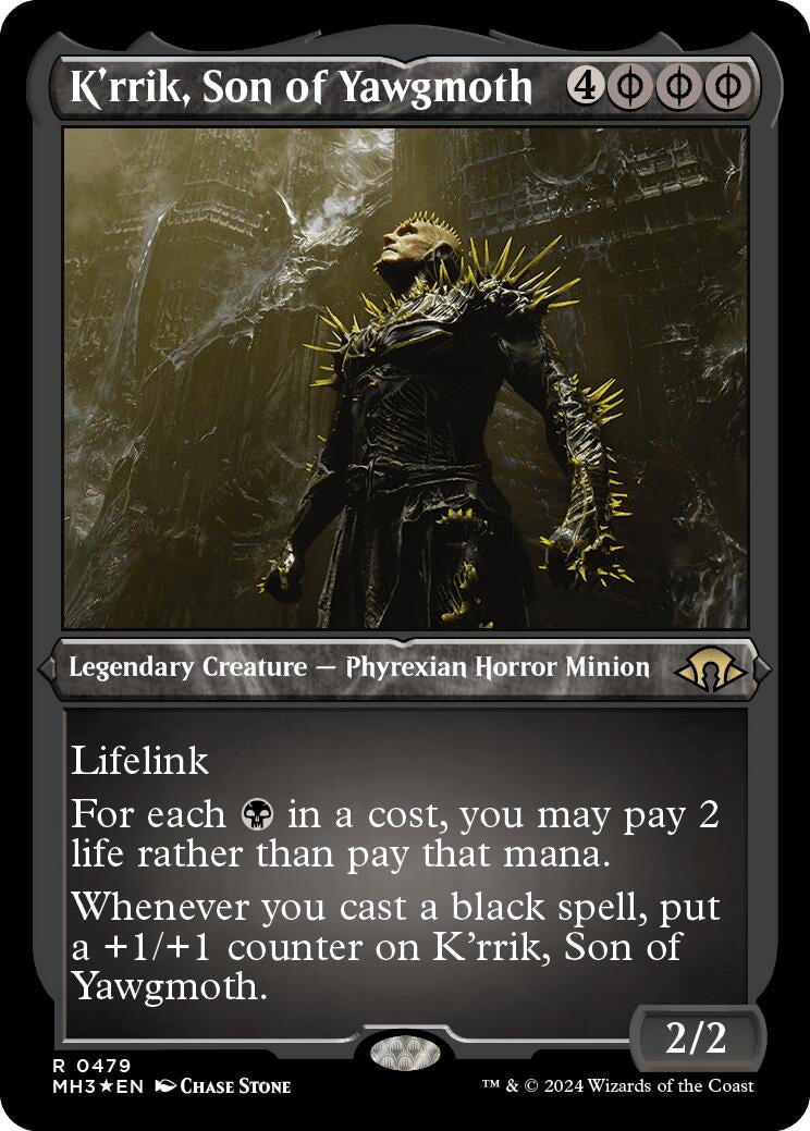 K’rrik Son of Yawgmoth (Foil Etched) (479) [MH3] - MTG Single