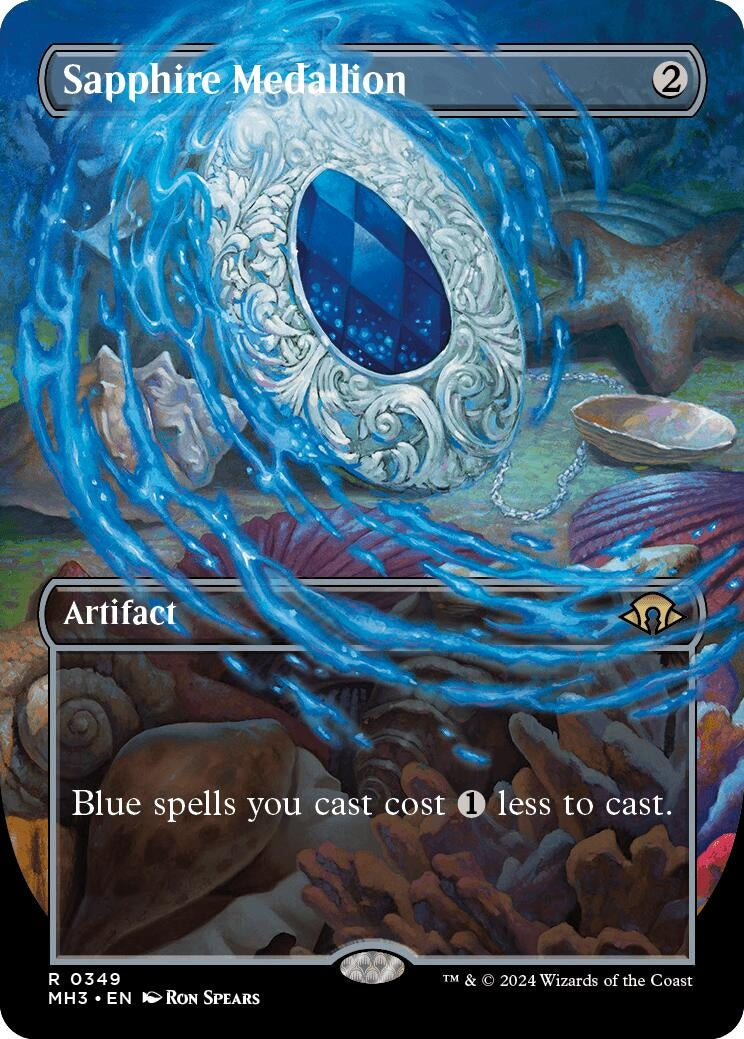 Sapphire Medallion (Borderless) (349) [MH3] - MTG Single