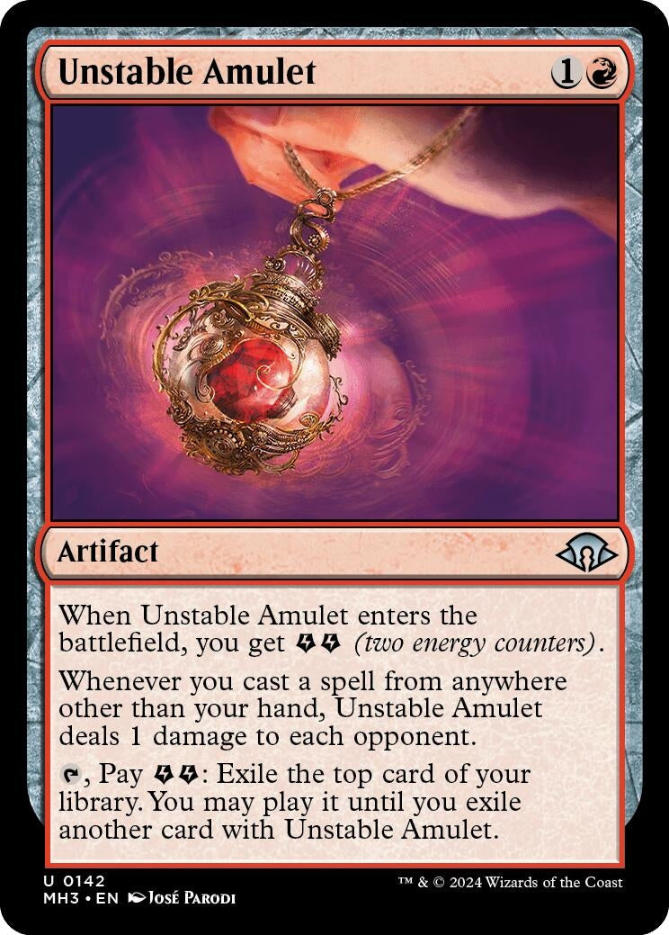 Unstable Amulet (142) [MH3] - MTG Single