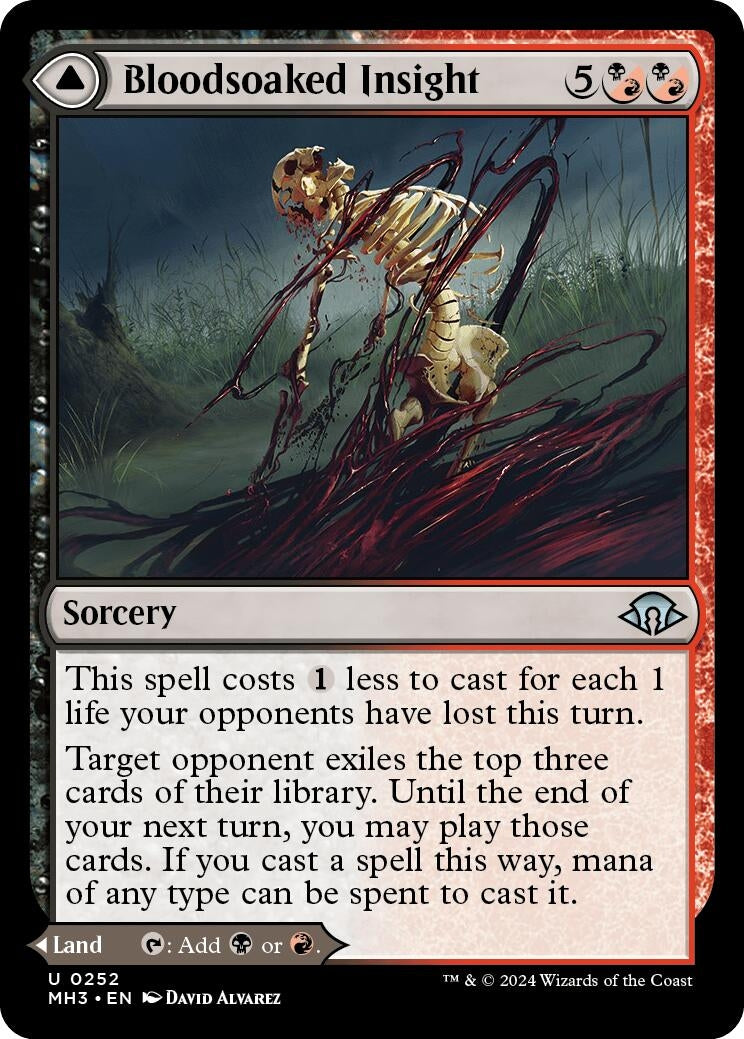 Bloodsoaked Insight (252) [MH3] - MTG Single