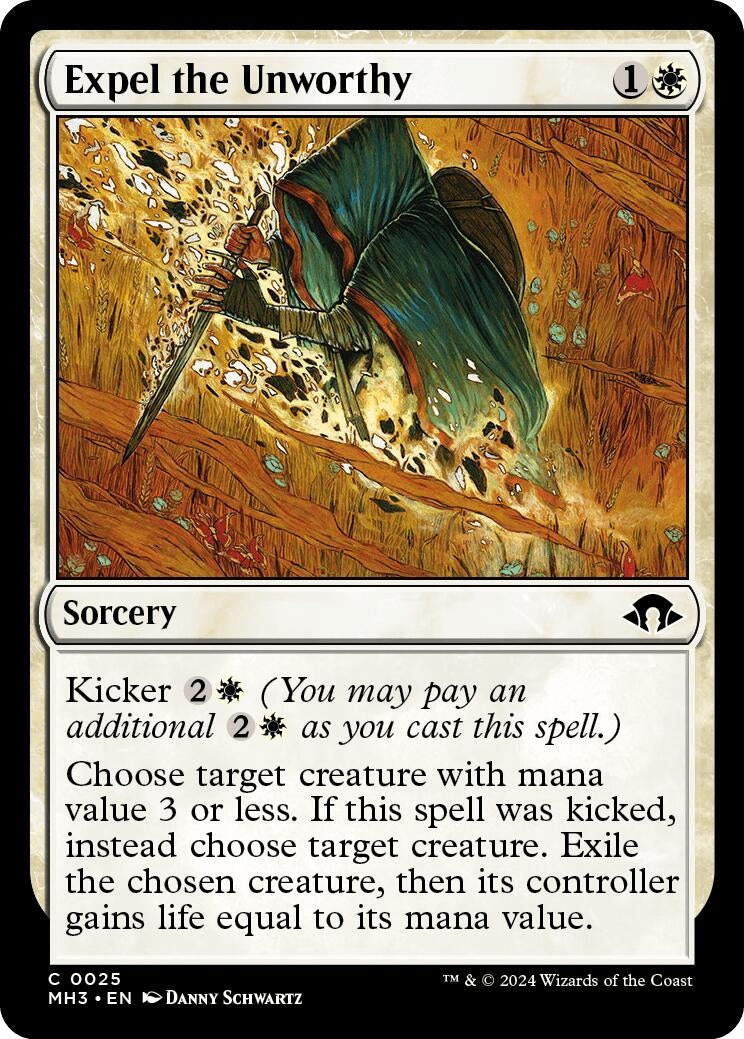 Expel the Unworthy (25) [MH3] - MTG Single