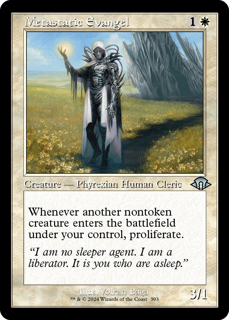 Metastatic Evangel (Retro Frame) (393) [MH3] - MTG Single