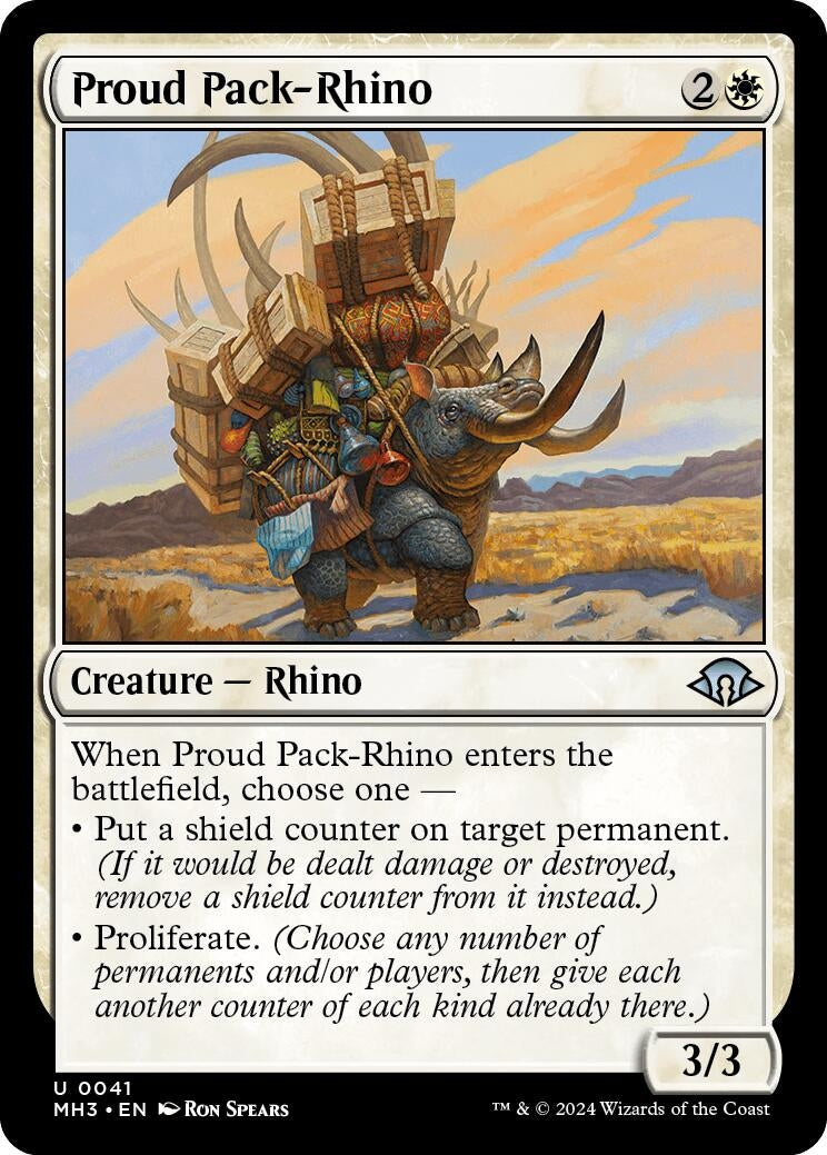 Proud Pack-Rhino (41) [MH3] - MTG Single