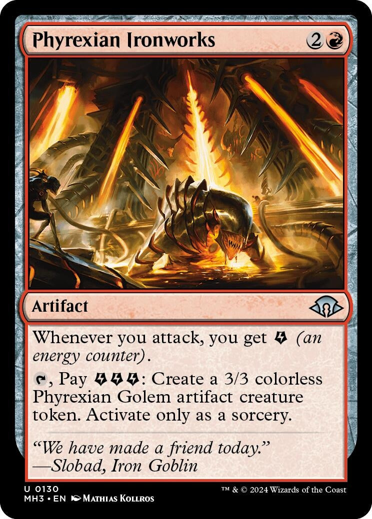 Phyrexian Ironworks (130) [MH3] - MTG Single