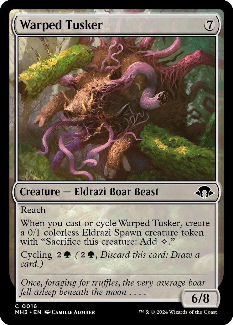 Warped Tusker (16) [MH3] - MTG Single