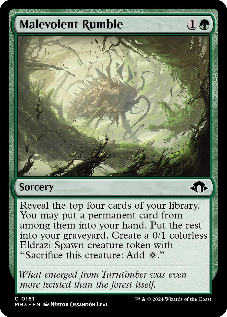Malevolent Rumble (161) [MH3] - MTG Single