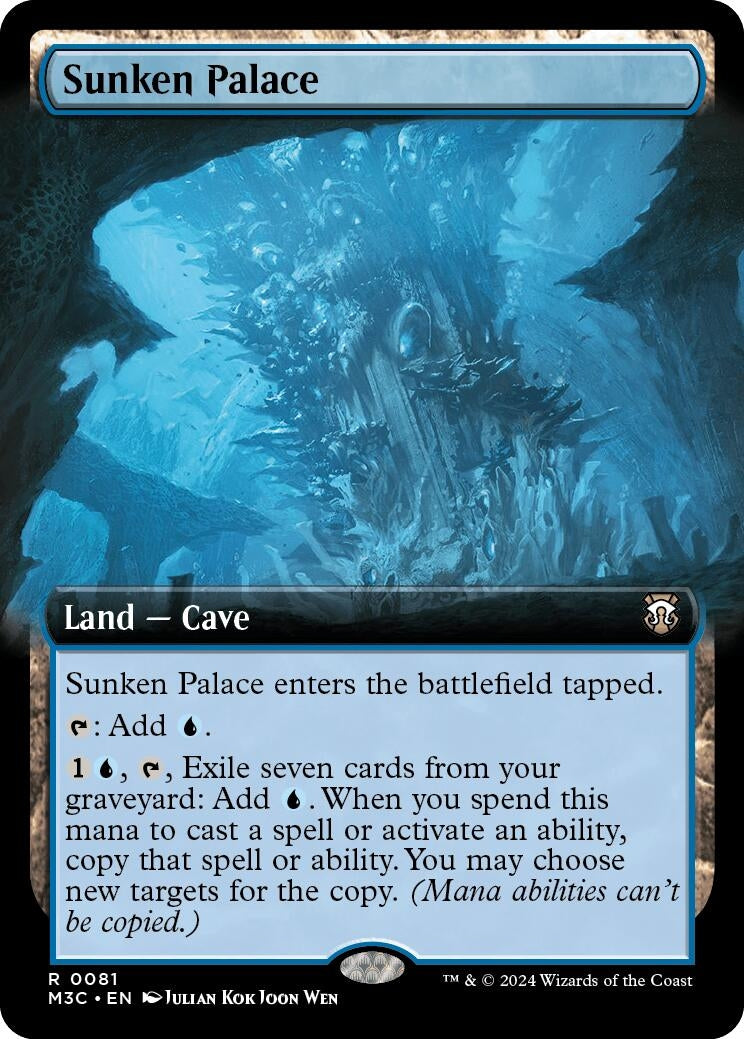 Sunken Palace (Extended Art) (81) [M3C] - MTG Single