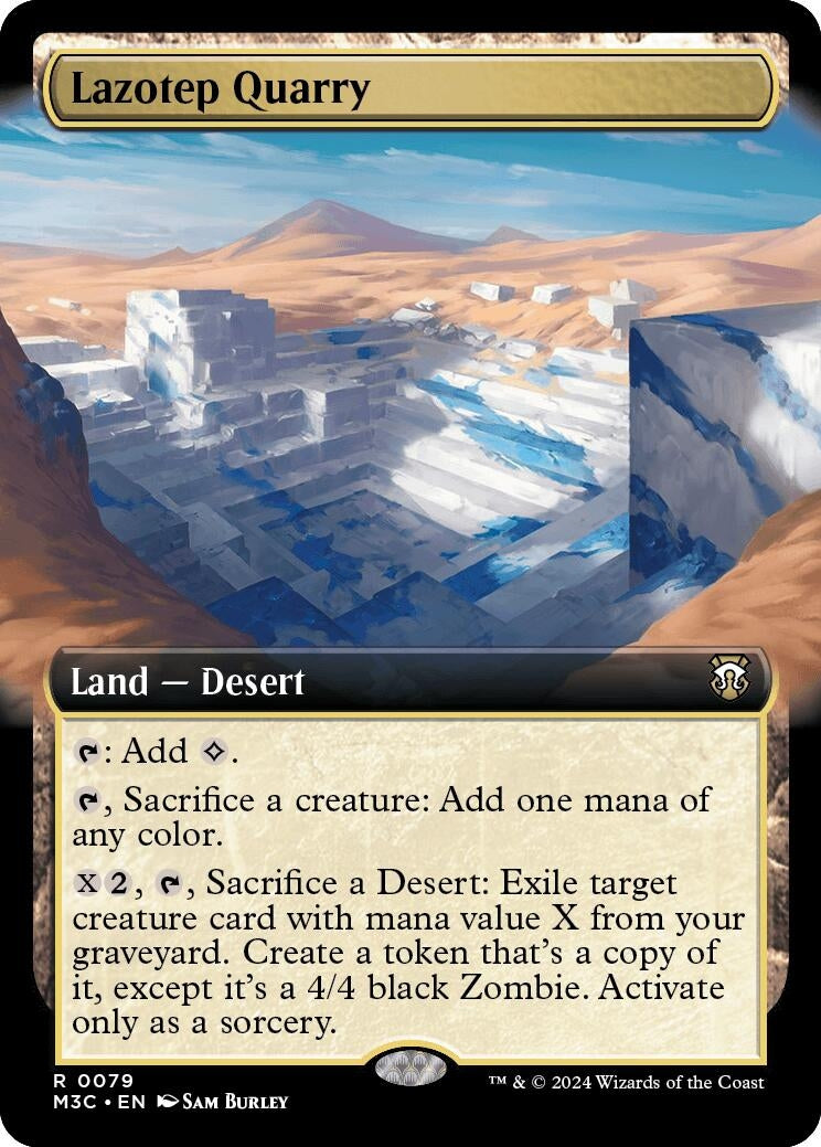 Lazotep Quarry (Extended Art) (79) [M3C] - MTG Single
