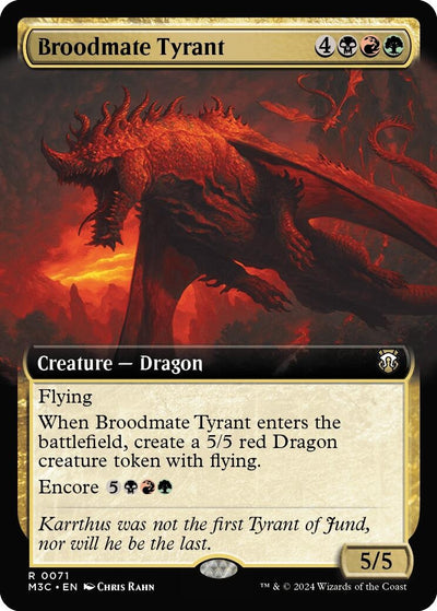 Broodmate Tyrant (Extended Art) (71) [M3C]