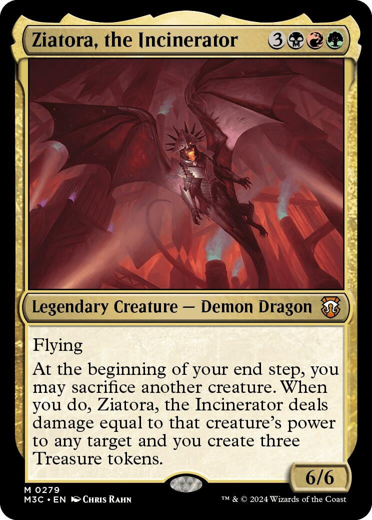 Ziatora the Incinerator (Ripple Foil) (279) [M3C] - MTG Single