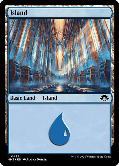 Island (0499) (Ripple Foil) (499) [MH3]