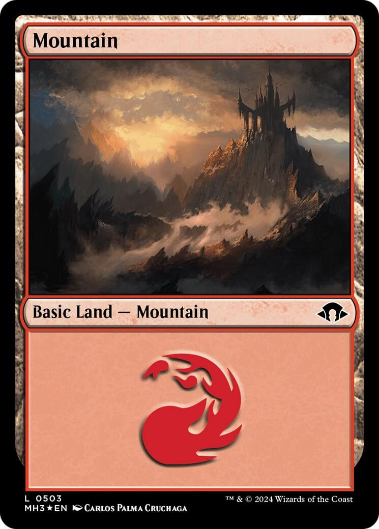 Mountain (0503) (Ripple Foil) (503) [MH3] - MTG Single