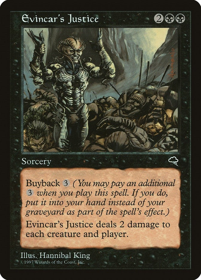 Evincar’s Justice (134) [TMP] - MTG Single