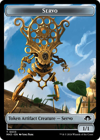 Servo // Phyrexian Wurm (0017) Double-Sided Token (0) [MH3]