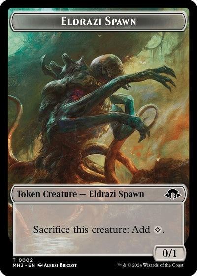 Eldrazi Spawn // Cat Double-Sided Token (0) [MH3]