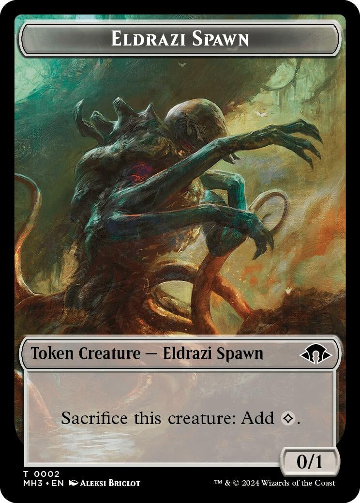 Eldrazi Spawn // Cat Double-Sided Token (0) [MH3] - MTG Single