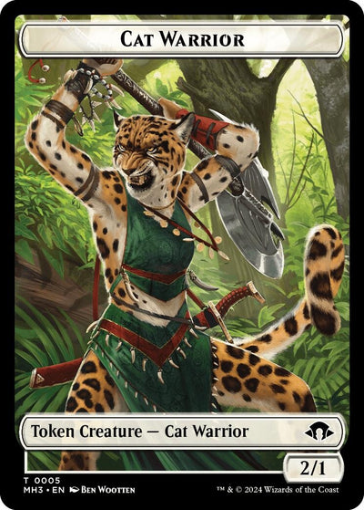 Cat Warrior Token (0) [MH3]