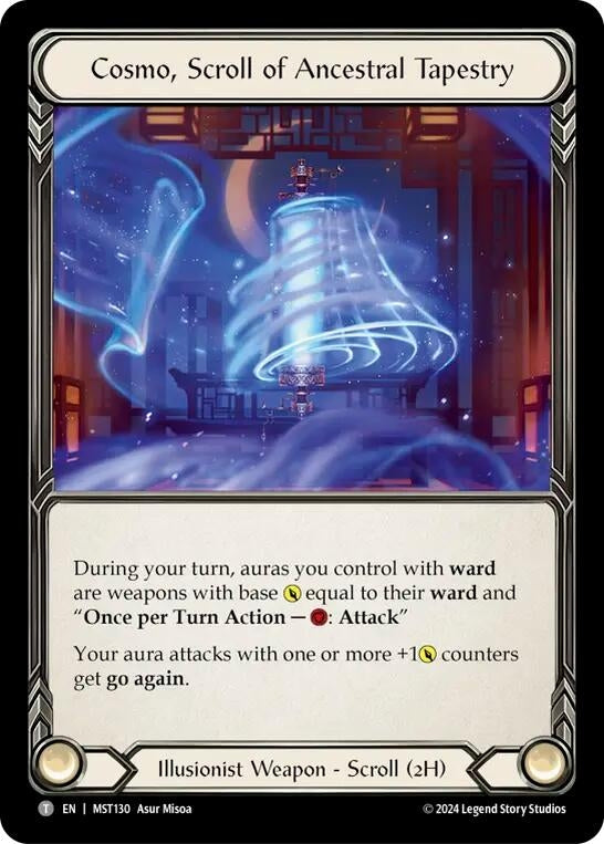 Cosmo Scroll of Ancestral Tapestry // Beckoning Mistblade (0) [MST] - Flesh and Blood TCG Single