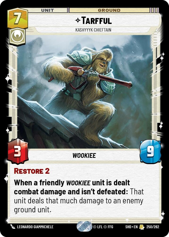 Tarfful - Kashyyyk Chieftain (250) (SHD) - Star Wars: Unlimited Single