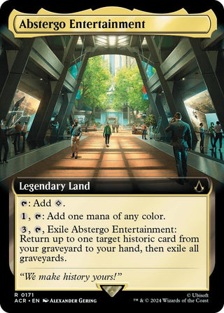 Abstergo Entertainment (Extended Art) (171) [ACR] - MTG Single