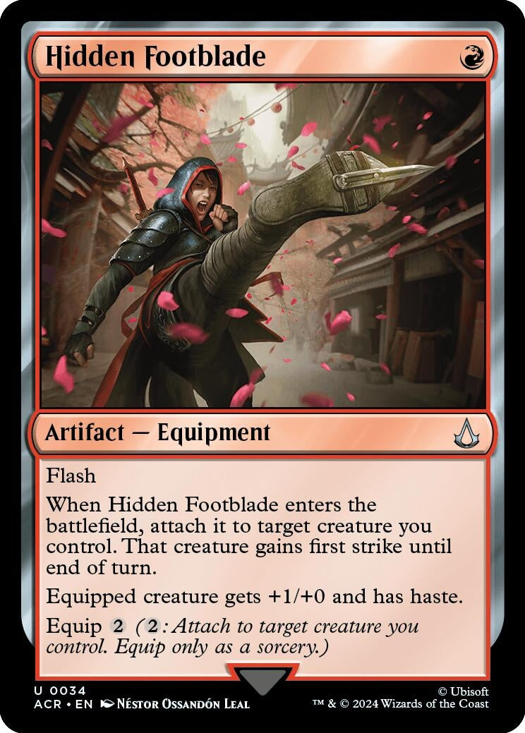 Hidden Footblade (34) [ACR] - MTG Single