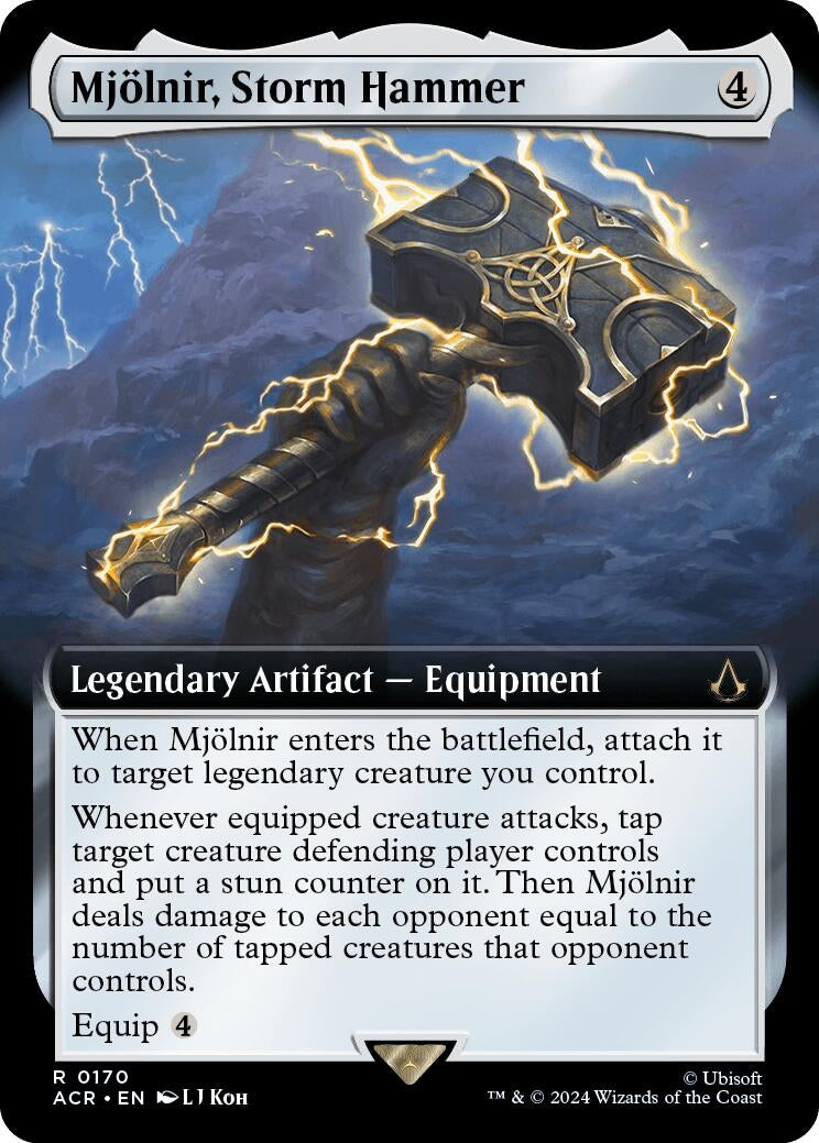 Mjolnir Storm Hammer (Extended Art) (170) [ACR] - MTG Single