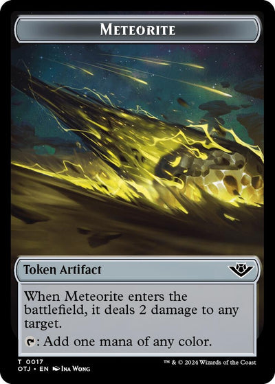 Meteorite // Plot Double-Sided Token (17 // 20) [Outlaws of Thunder Junction]