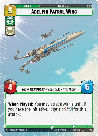 Adelphi Patrol Wing (Hyperspace) (370) (SHD) - Star Wars: Unlimited Single