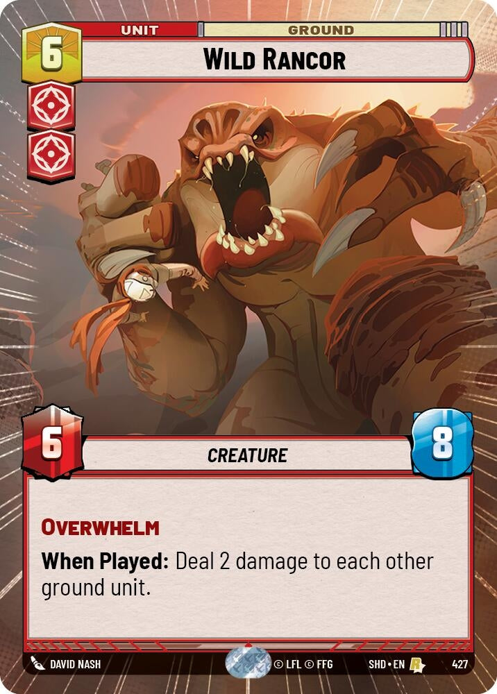 Wild Rancor (Hyperspace) (427) (SHD) - Star Wars: Unlimited Single