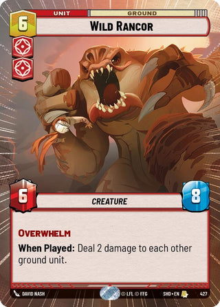 Wild Rancor (Hyperspace) (427) (SHD) - Star Wars: Unlimited Single
