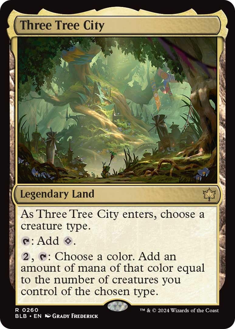 Three Tree City (260) [BLB] - MTG Single