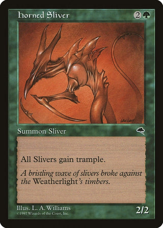 Horned Sliver (234) [TMP] - MTG Single