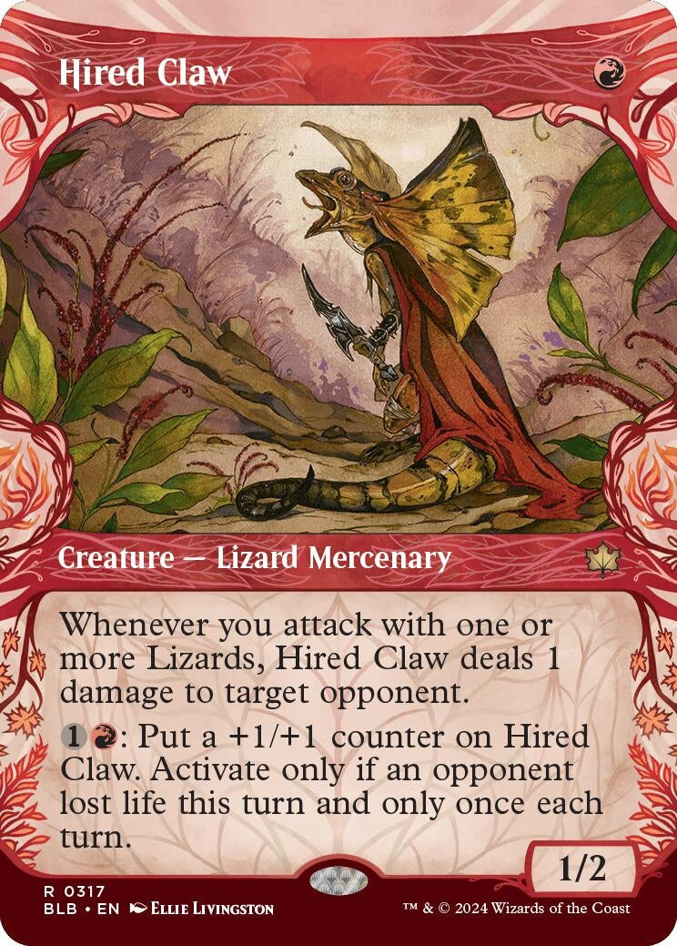 Hired Claw (Showcase) (317) [BLB] - MTG Single