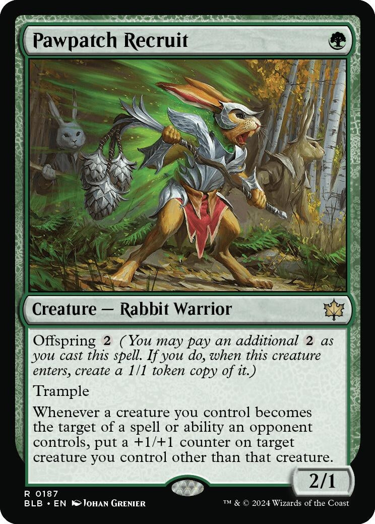 Pawpatch Recruit (187) [BLB] - MTG Single