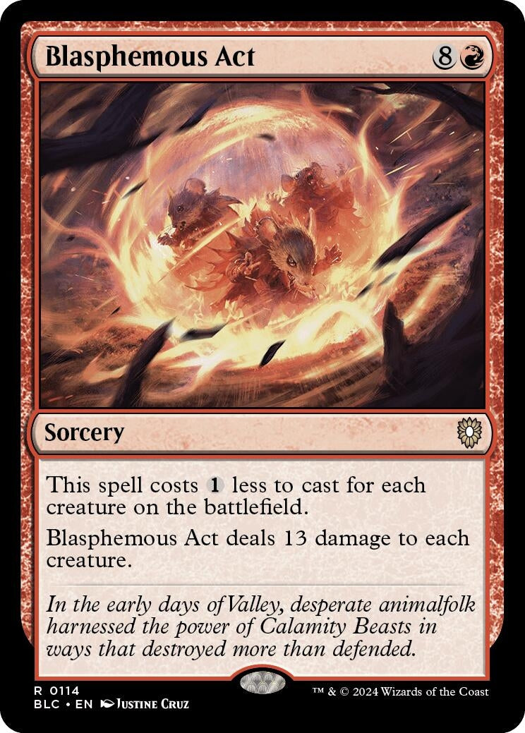 Blasphemous Act (114) [BLC] - MTG Single
