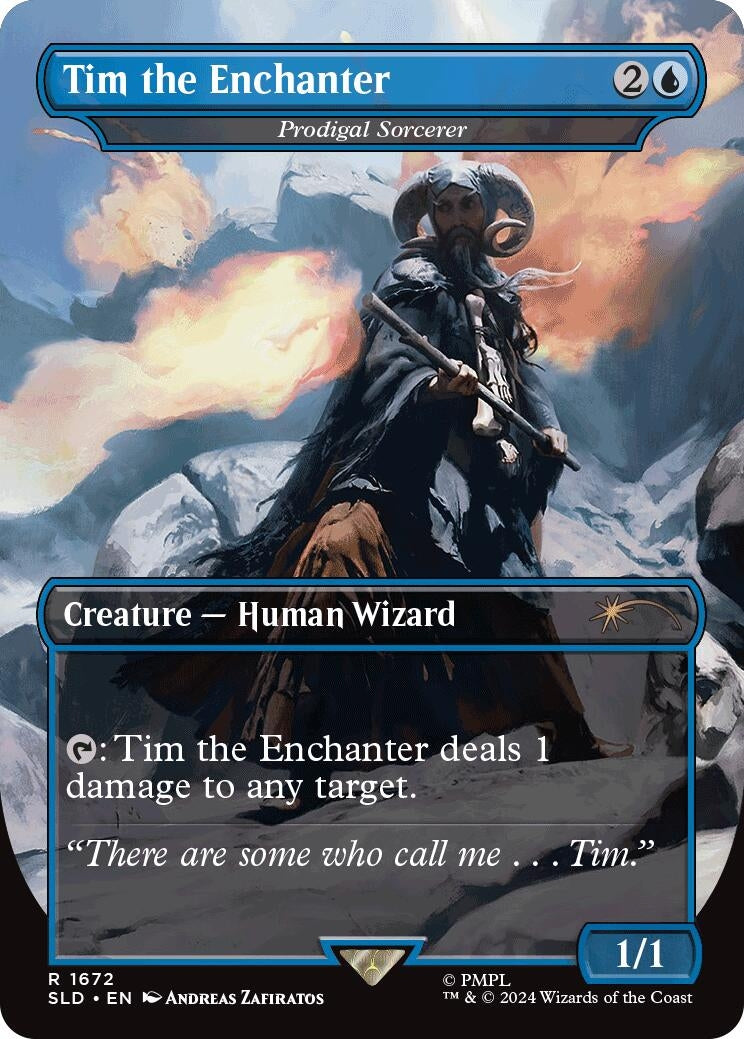 Tim the Enchanter - Prodigal Sorcerer (1672) [SLD] - MTG Single