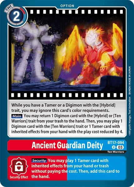 Ancient Guardian Deity (17094) [BT17] - Digimon Card Game Single