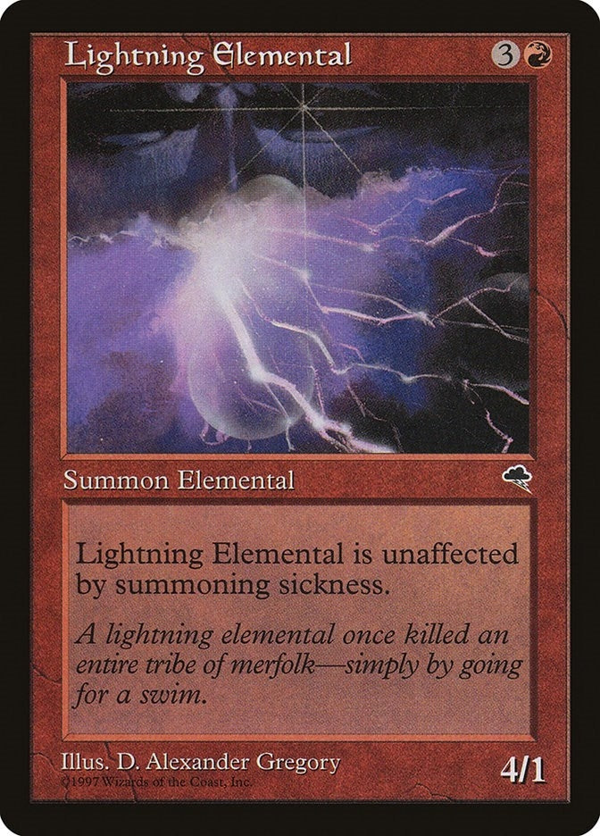 Lightning Elemental (186) [TMP] - MTG Single