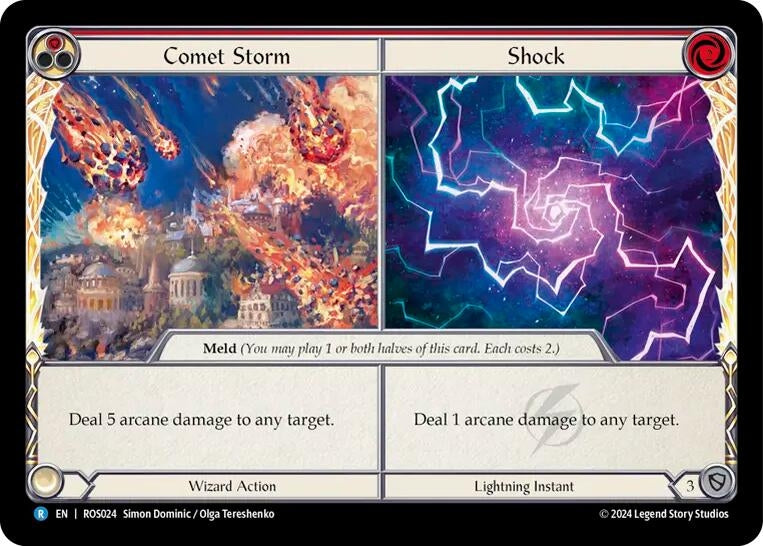 Comet Storm // Shock (24) [ROS] - Flesh and Blood TCG Single