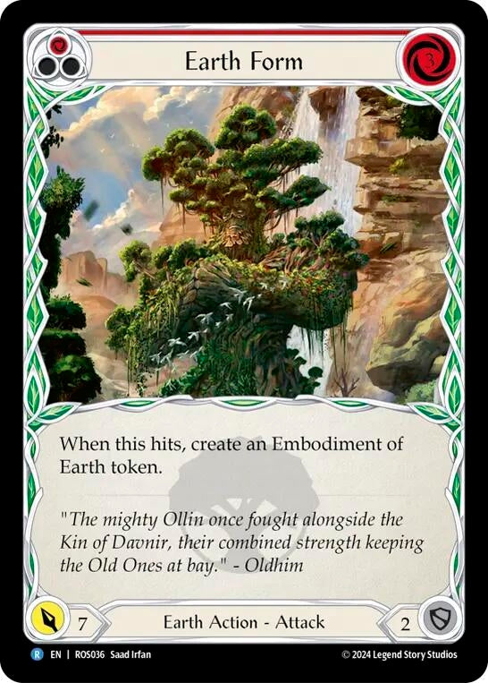 Earth Form (Red) (36) [ROS] - Flesh and Blood TCG Single
