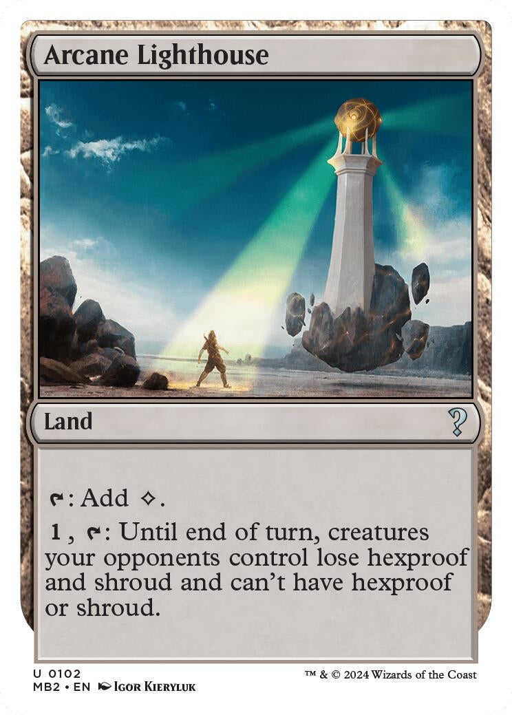 Arcane Lighthouse (White Border) (102) [MB2] - MTG Single