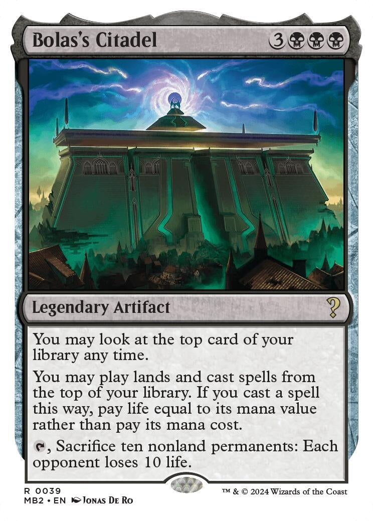 Bolas’s Citadel (White Border) (39) [MB2] - MTG Single