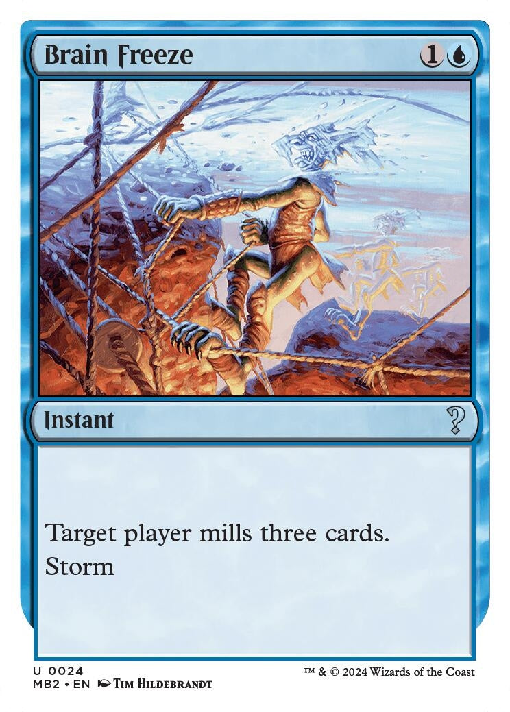 Brain Freeze (White Border) (24) [MB2] - MTG Single
