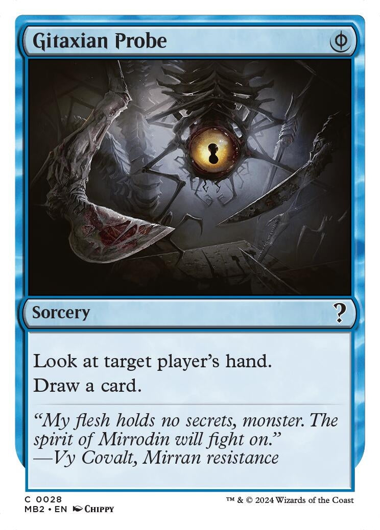 Gitaxian Probe (White Border) (28) [MB2] - MTG Single