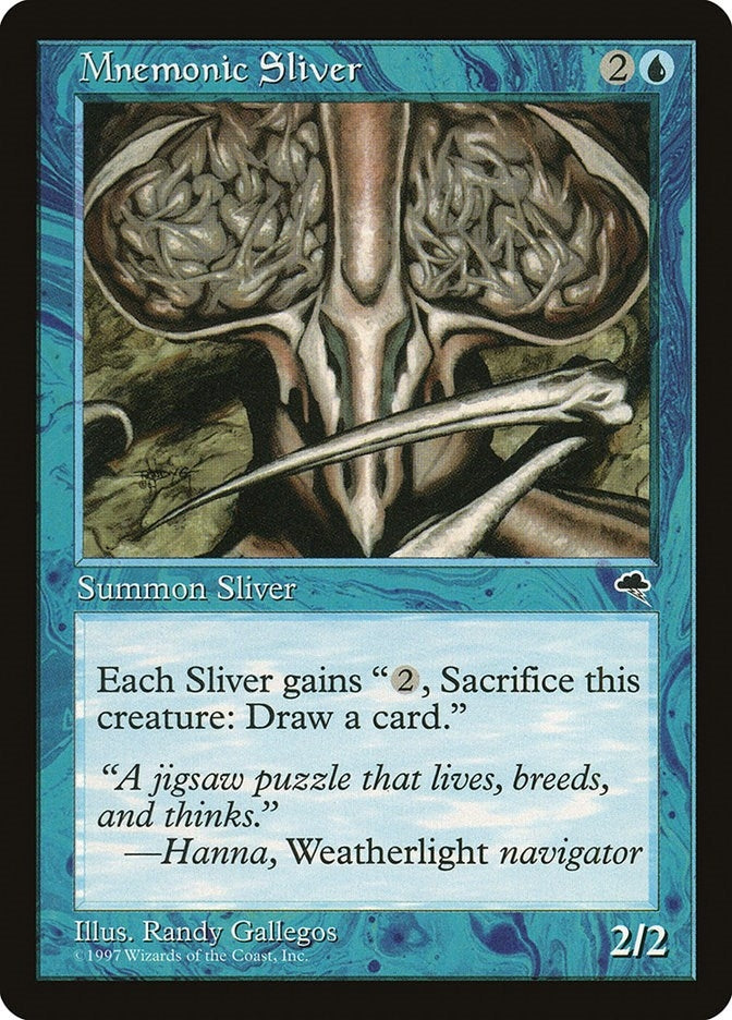Mnemonic Sliver (77) [TMP] - MTG Single